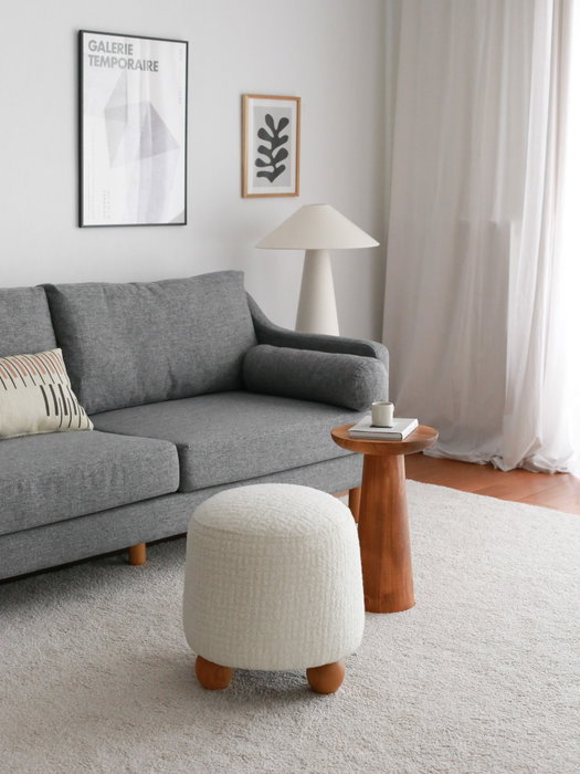 Atelier Del Sofa Puff de Teddy Blanco Atelier Del Sofa Puff de Teddy Blanco